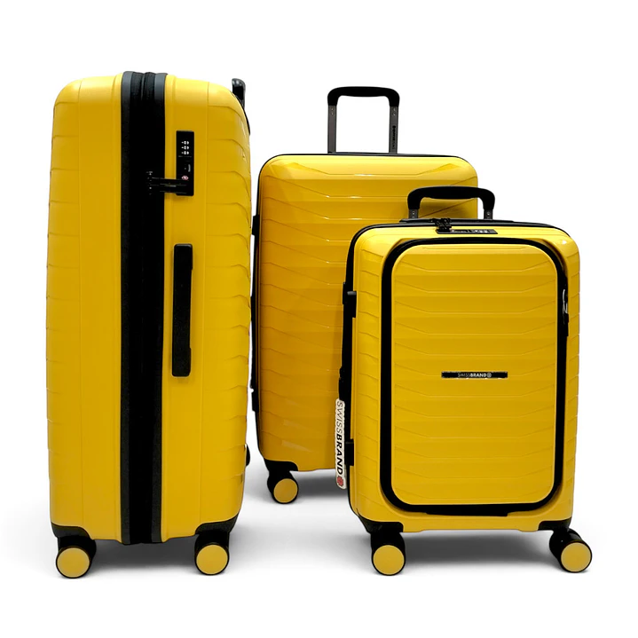 Set De 3 Maletas Swissbrand Askar 2.0-Amarillo 3
