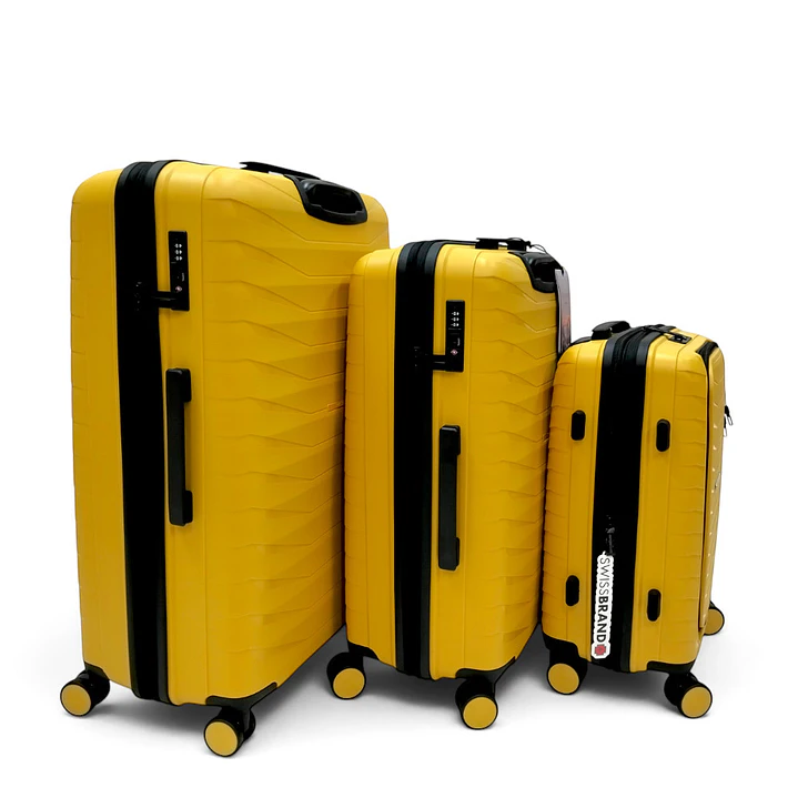 Set De 3 Maletas Swissbrand Askar 2.0-Amarillo 4