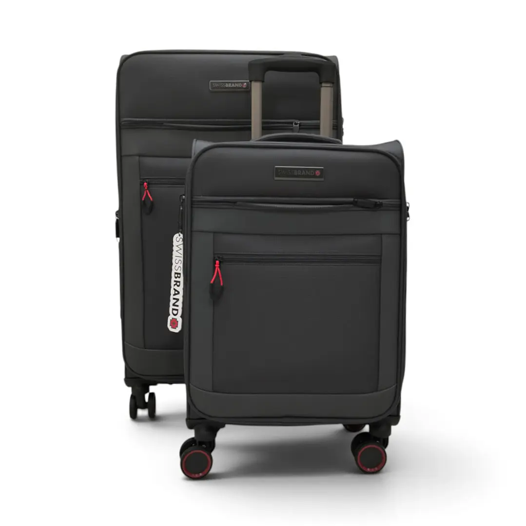 Set De 2 Maletas Swissbrand Havana-Gris Oscuro 1