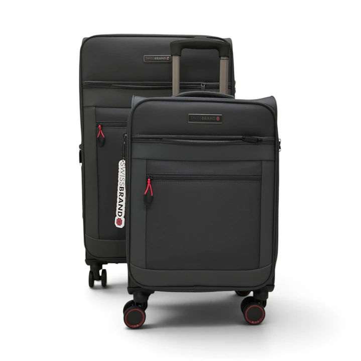 Set De 2 Maletas Swissbrand Havana-Gris Oscuro 1