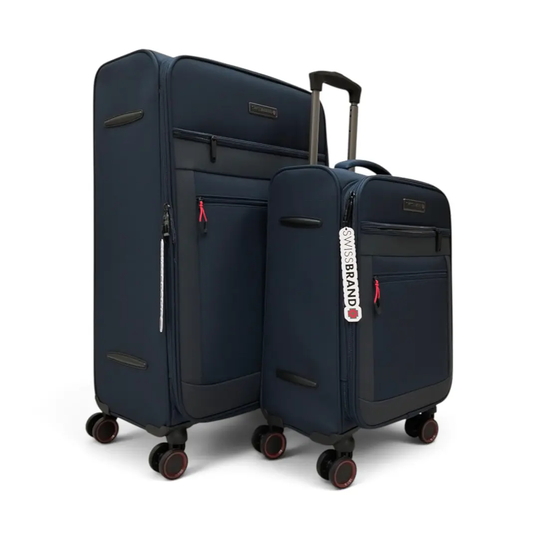 Set De 2 Maletas Swissbrand Havana-Azul 3