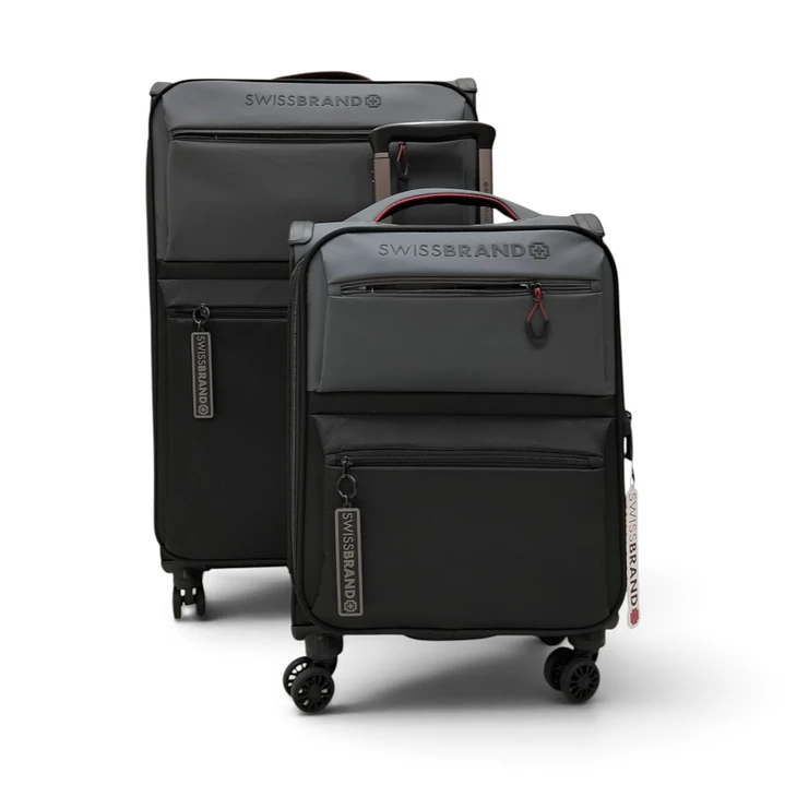 Set De 2 Maletas Swissbrand Vela-Gris Oscuro 1