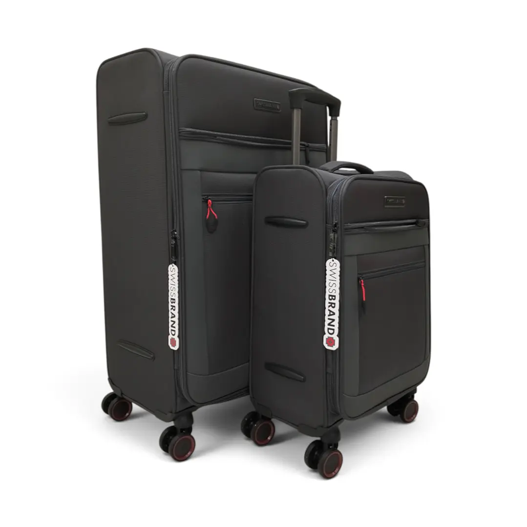Set De 2 Maletas Swissbrand Havana-Gris Oscuro 3