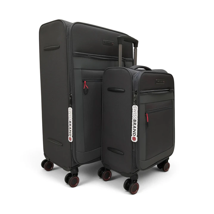Set De 2 Maletas Swissbrand Havana-Gris Oscuro 3