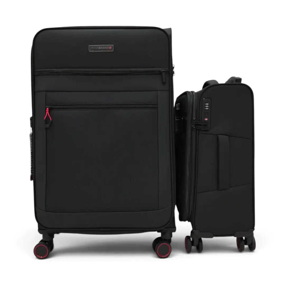 Set De 2 Maletas Swissbrand Havana-Negro 4