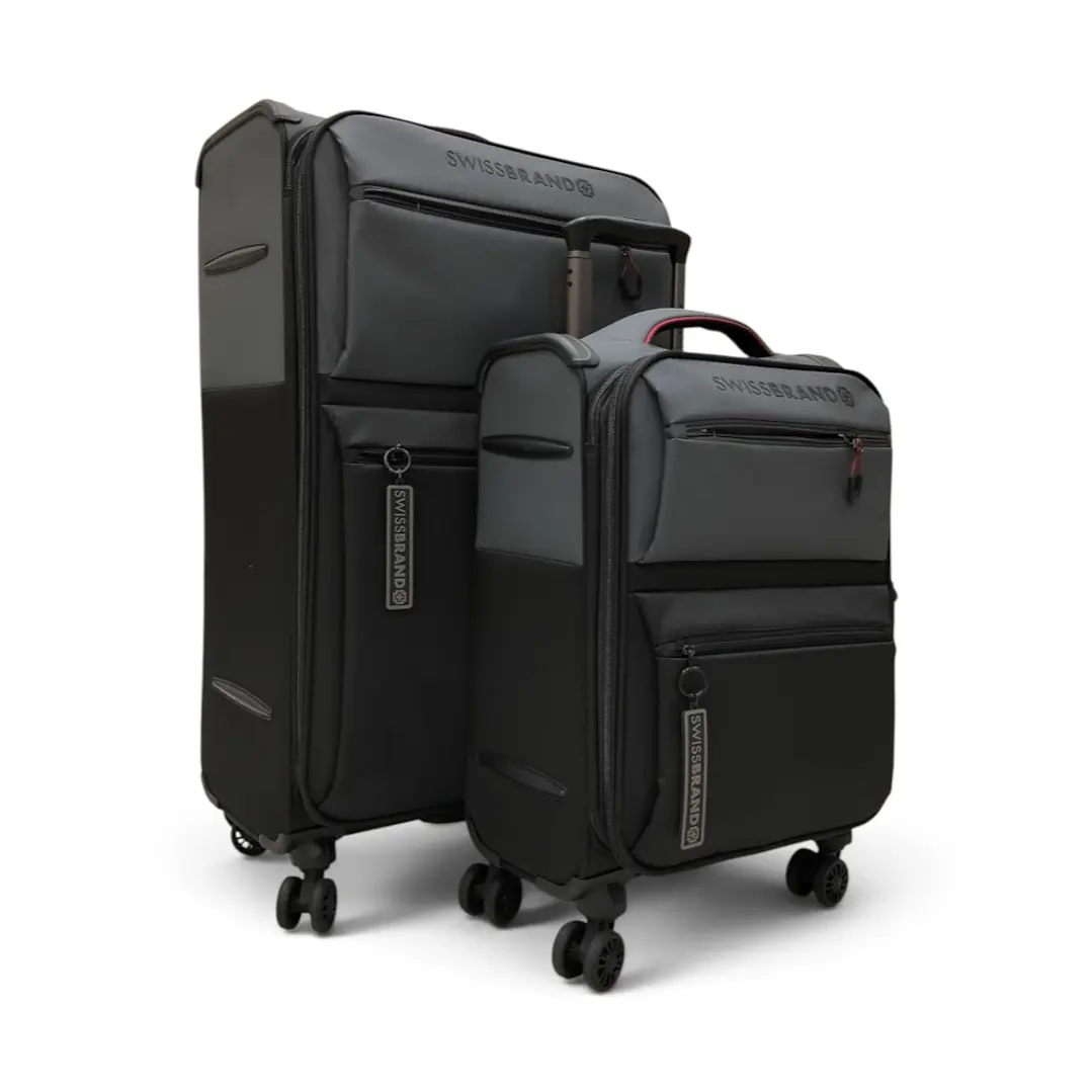 Set De 2 Maletas Swissbrand Vela-Gris Oscuro 3