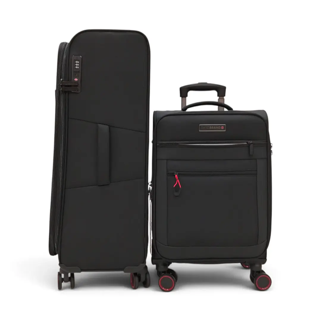 Set De 2 Maletas Swissbrand Havana-Negro 5