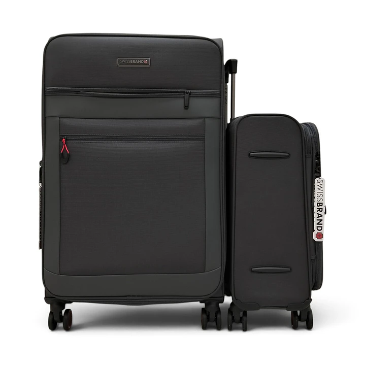 Set De 2 Maletas Swissbrand Havana-Gris Oscuro 5