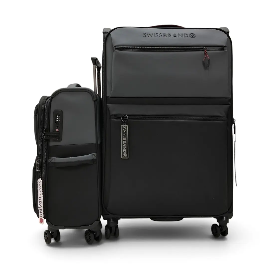 Set De 2 Maletas Swissbrand Vela-Gris Oscuro 5