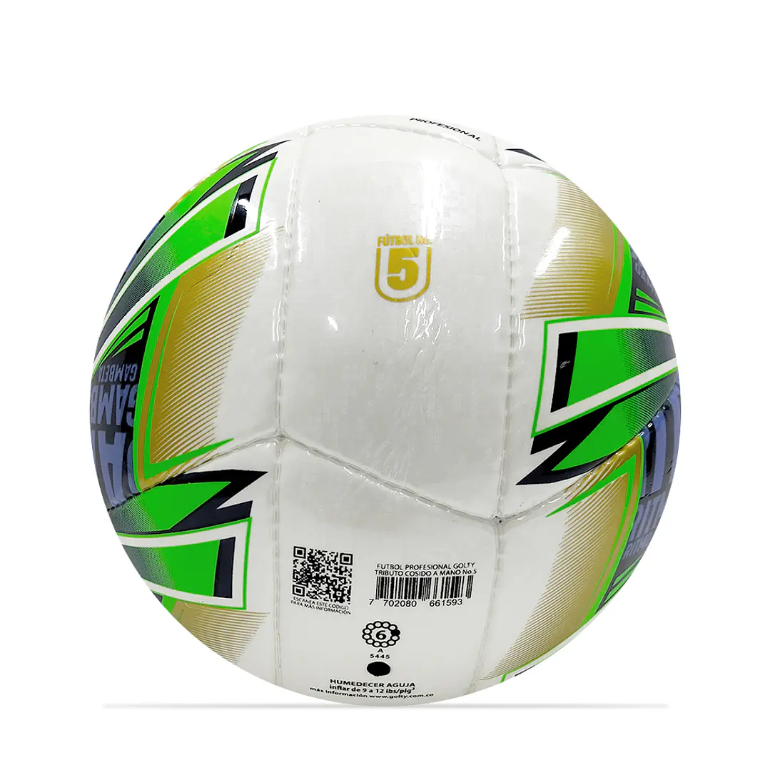 Balon De Futbol Profesional Golty Tributo No 5-Multicolor 5