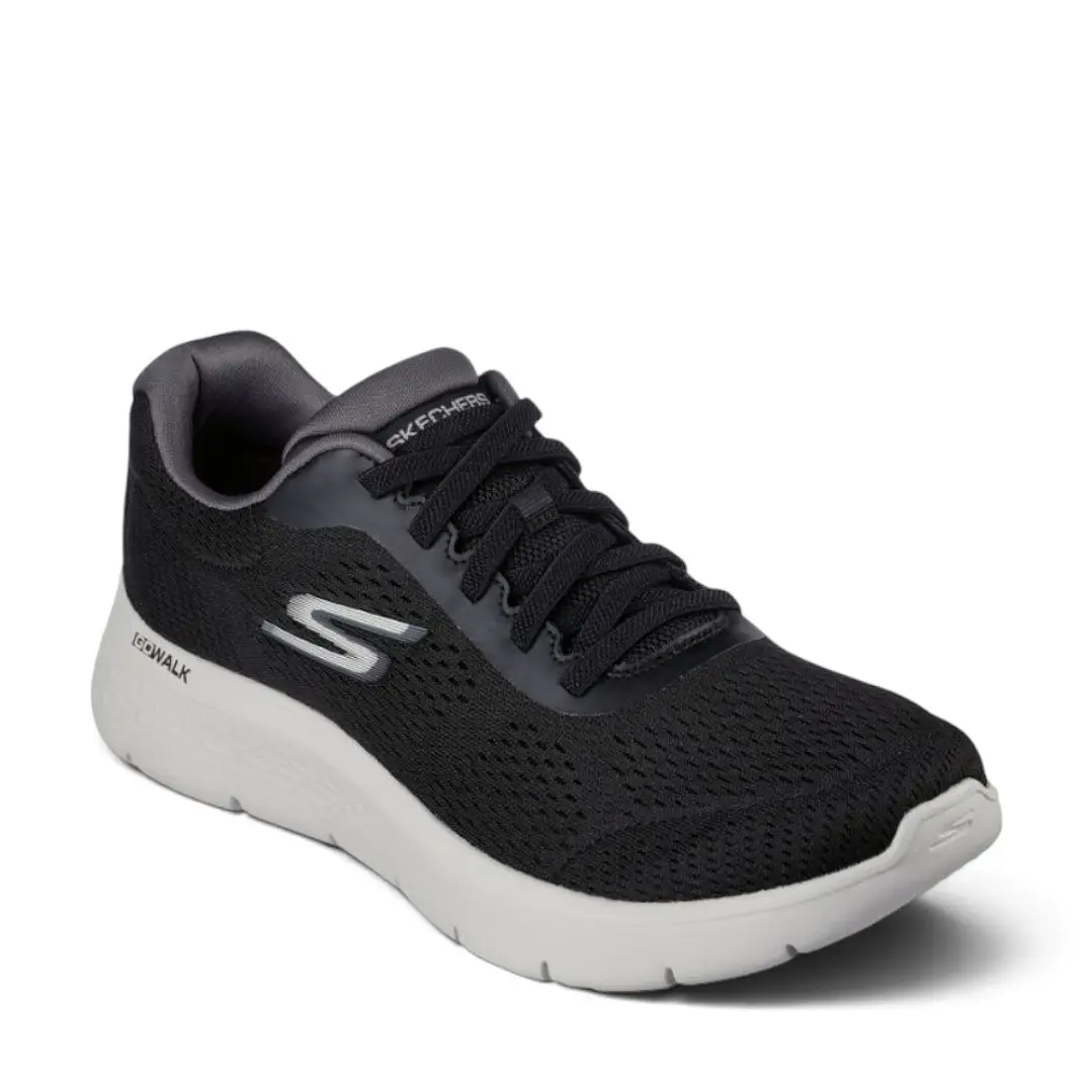 Tenis Skechers Go Walk Flex Hombre-Negro/Blanco 4