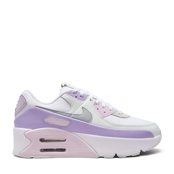 Tenis Nike Air Max 90 Lv8 Mujer-Blanco/Violeta 1