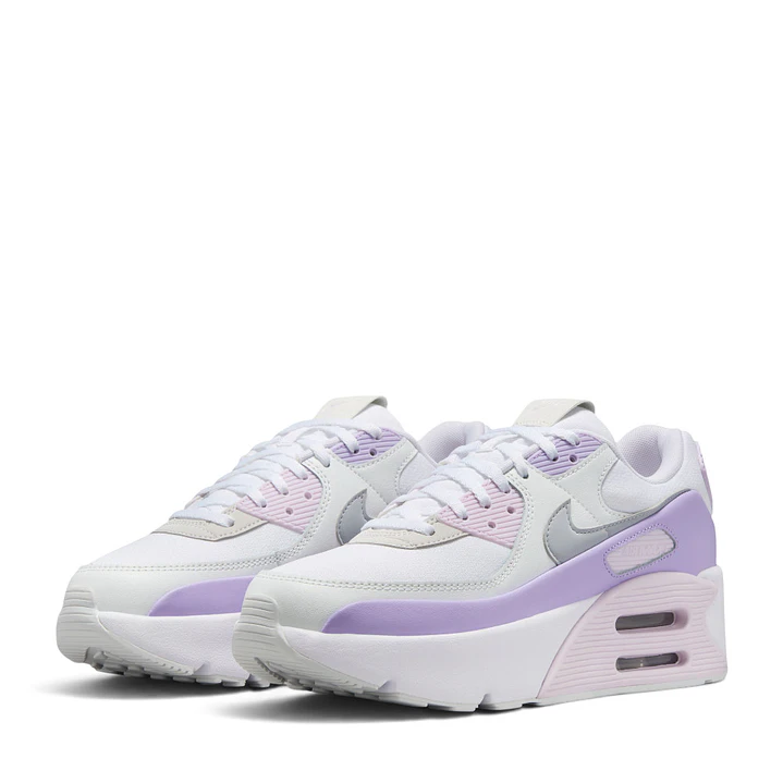 Tenis Nike Air Max 90 Lv8 Mujer-Blanco/Violeta 4