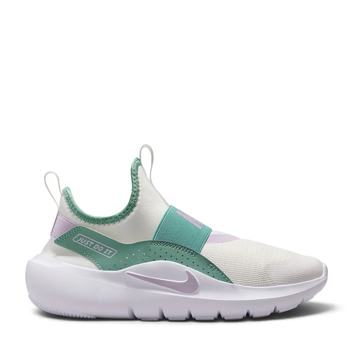 Tenis Nike Flex Runner 4 Gs Niño-Beige/Verde 1