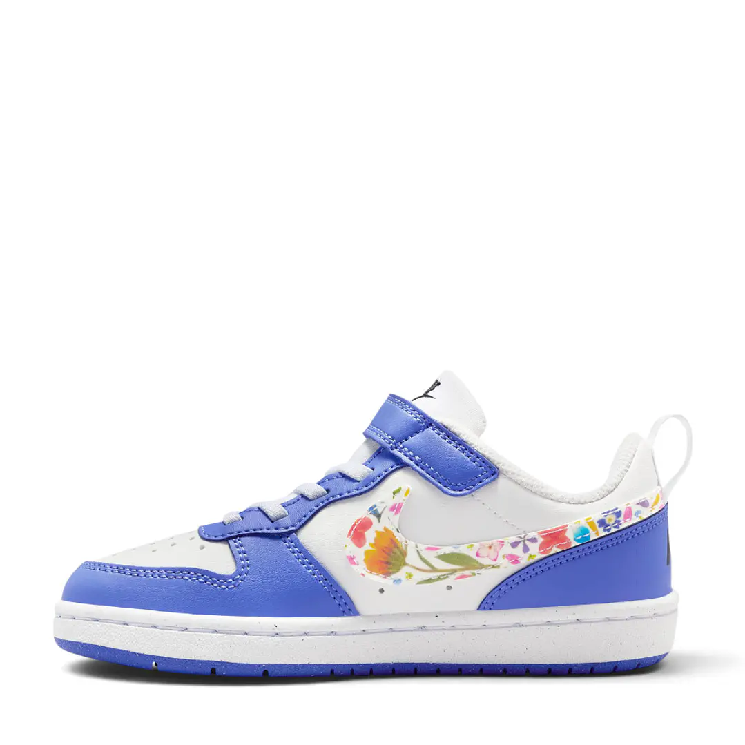 Tenis Nike Court Borough Low Fl Bpv Niño-Blanco/Azul 3