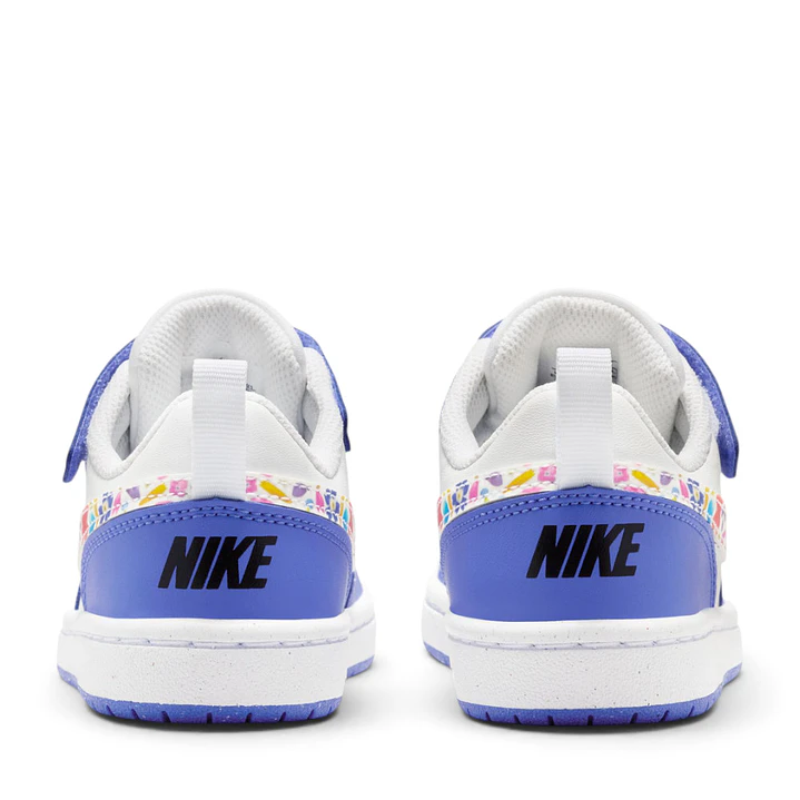 Tenis Nike Court Borough Low Fl Bpv Niño-Blanco/Azul 5
