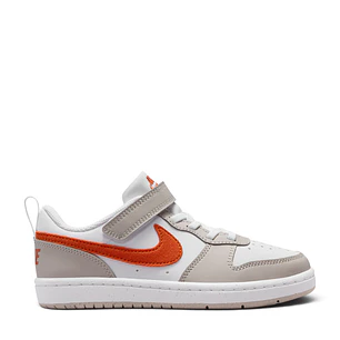 Tenis Nike Court Borough Low Ess Bpv Niño-Blanco/Naranja
