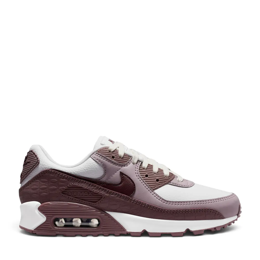 Tenis Nike Wmns Air Max 90 Se Mujer-Blanco/Vino Tinto 1