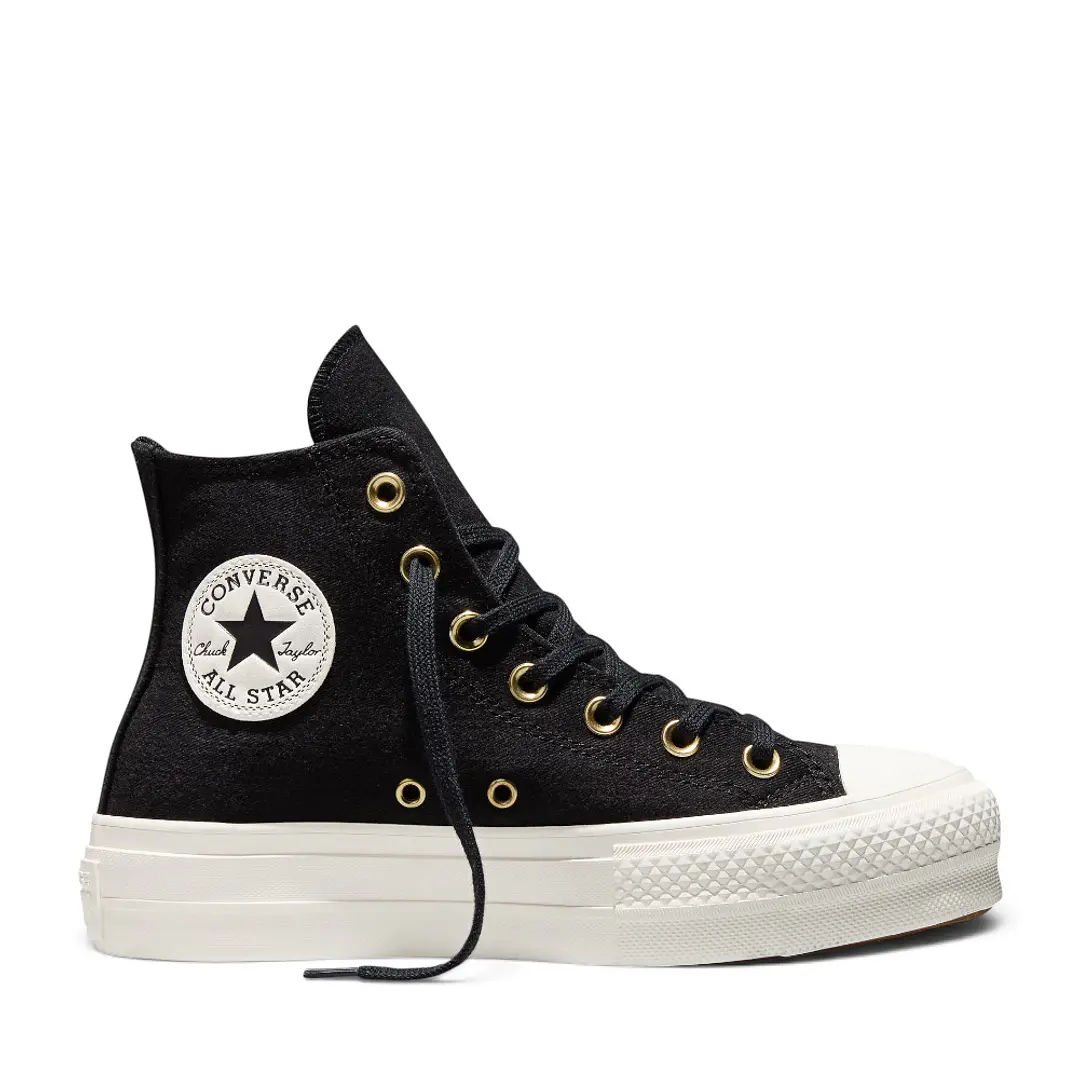 Tenis Botas Converse Chuck Taylor All Star Lift Mujer-Negro 1