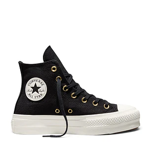 Tenis Botas Converse Chuck Taylor All Star Lift Mujer-Negro