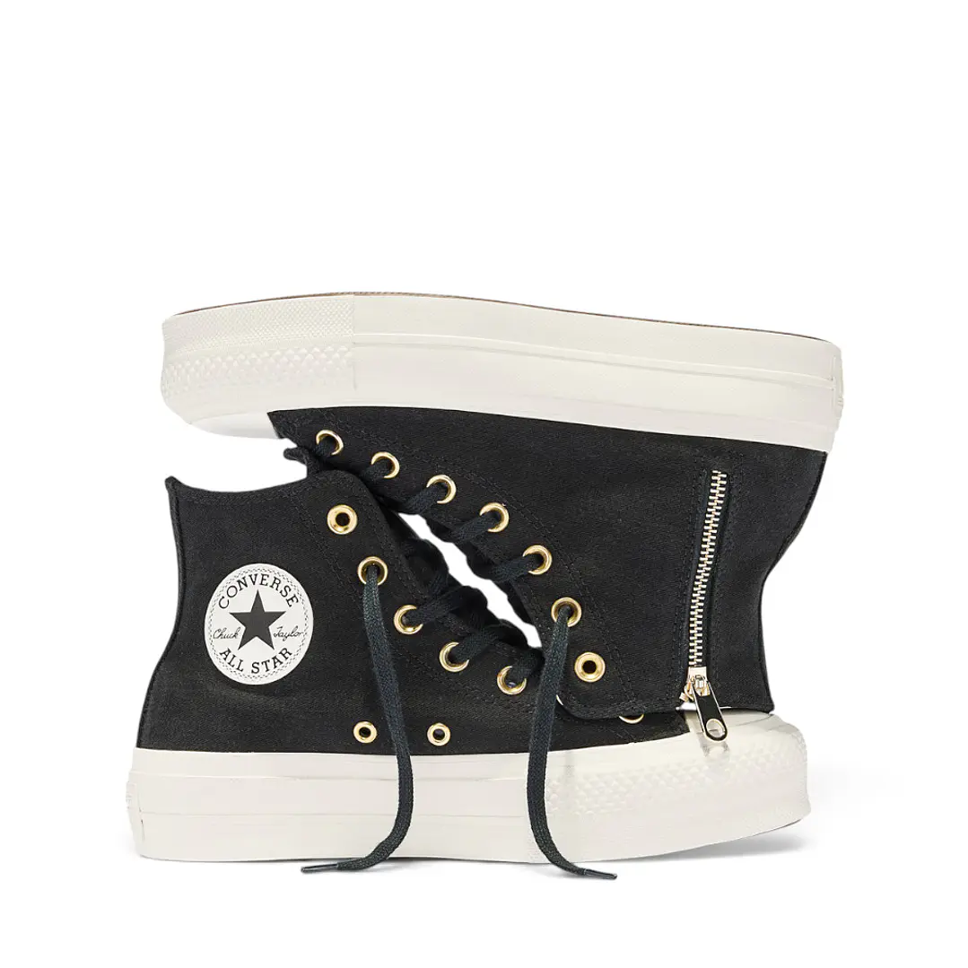 Tenis Botas Converse Chuck Taylor All Star Lift Mujer-Negro 6
