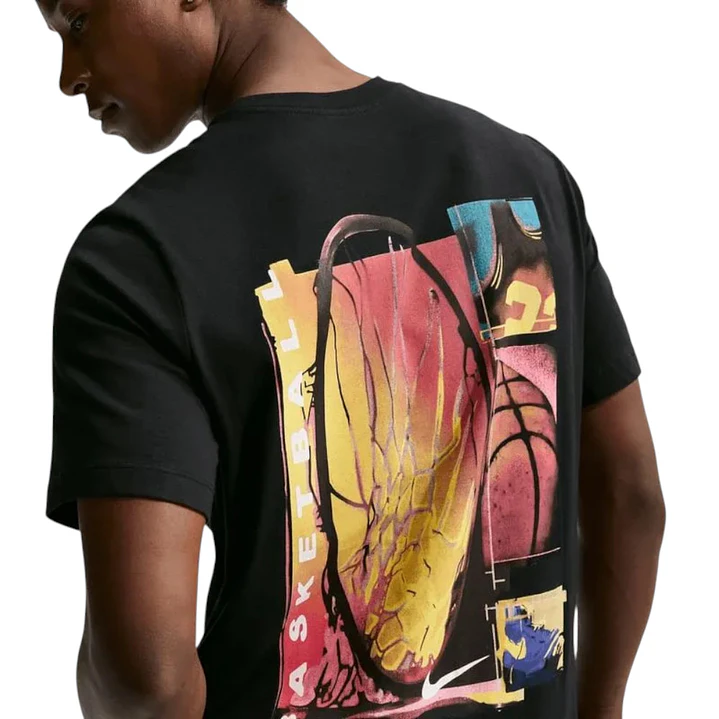 Camiseta Nike Tee Std Asbury Vrdna Hombre-Negro 2