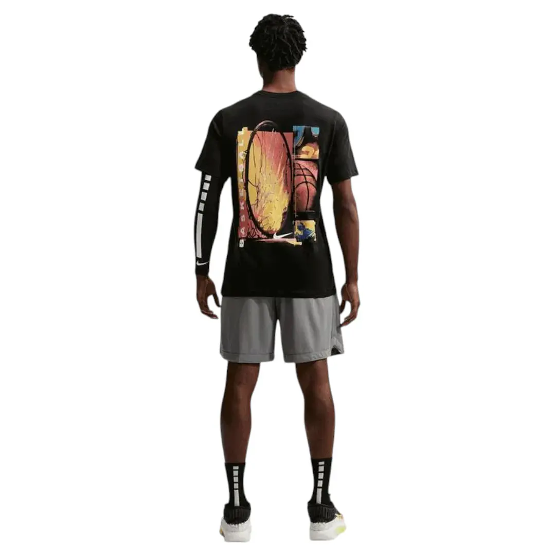 Camiseta Nike Tee Std Asbury Vrdna Hombre-Negro 4