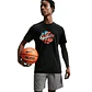 Camiseta Nike Tee Std Asbury Vrdna Hombre-Negro - Miniatura 5
