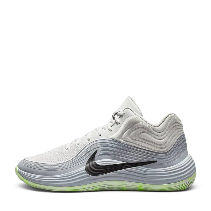 Tenis Nike Precision 8 Mid Hombre-Blanco/Gris 3