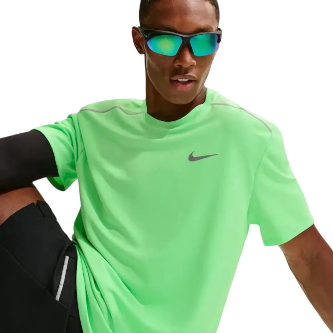 Camiseta Nike Df Uv Miler Ss Hombre-Verde 3