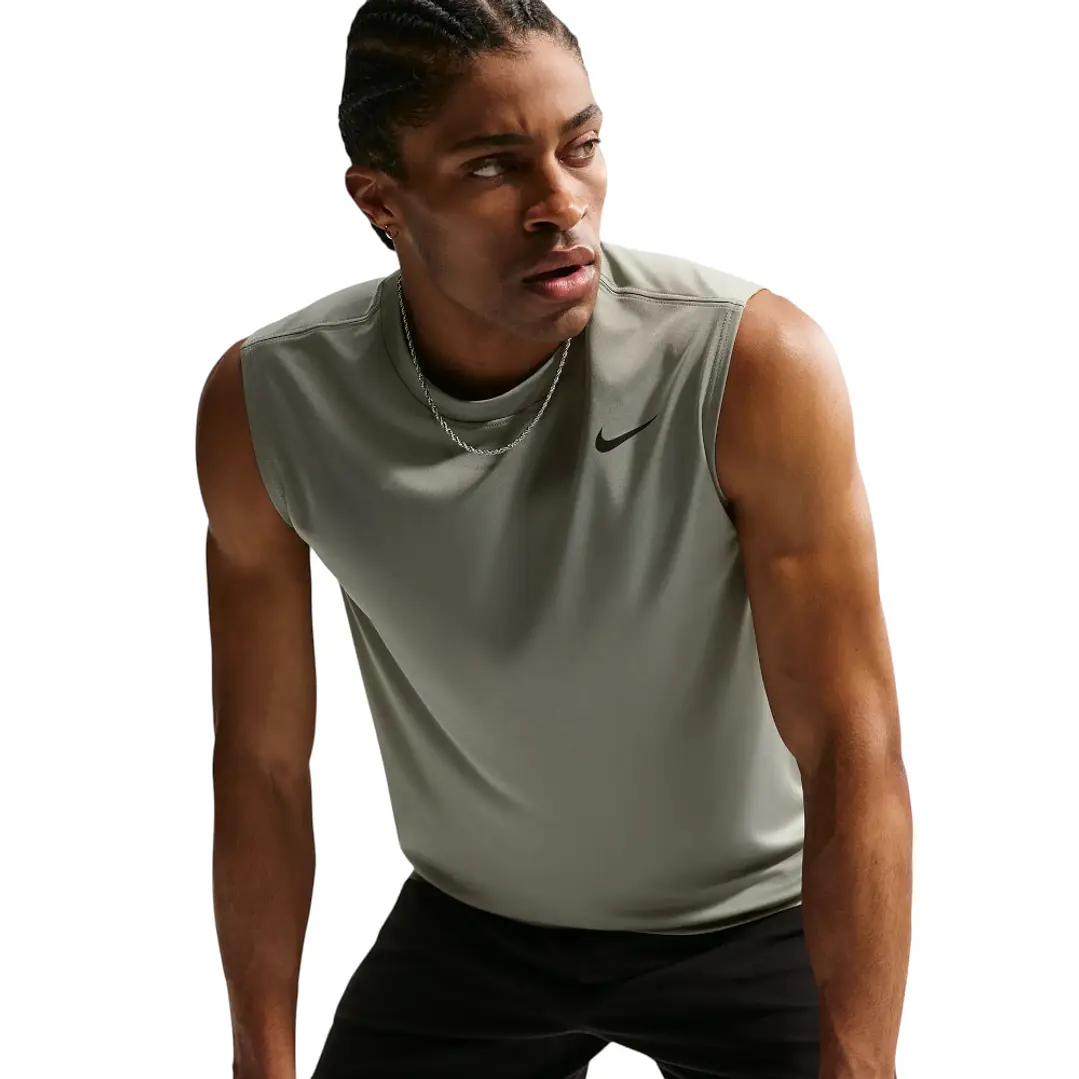Camiseta Sin Mangas Nike M Df Tee Std Flex Hombre-Verde 3