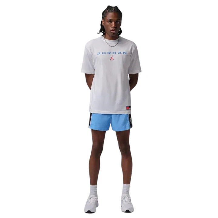 Camiseta Nike M J Brk Fc Lbr Gfx Ss Crw Hombre-Blanco 5