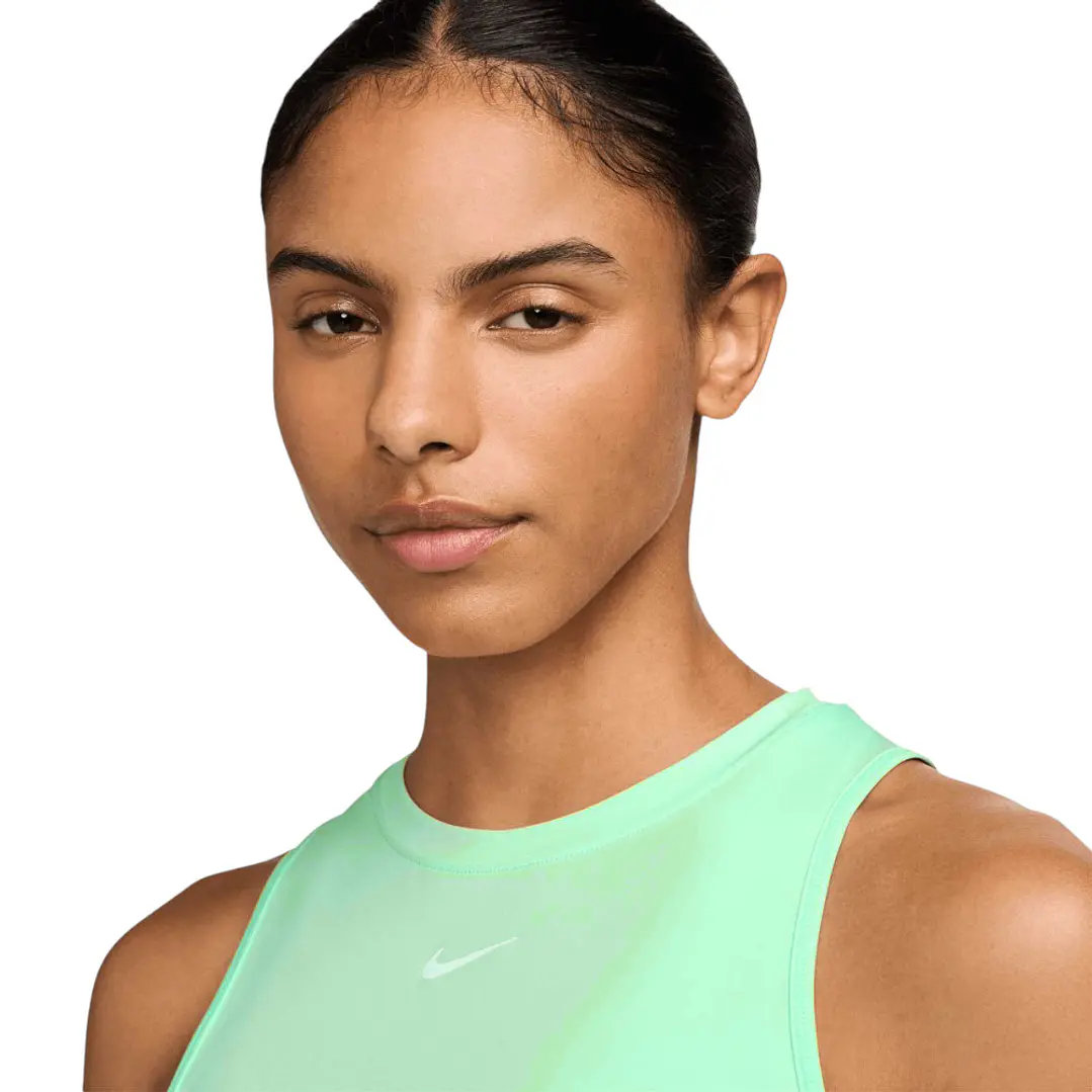 Camiseta Sin Mangas Nike One Classic Df Tank Mujer-Verde 3