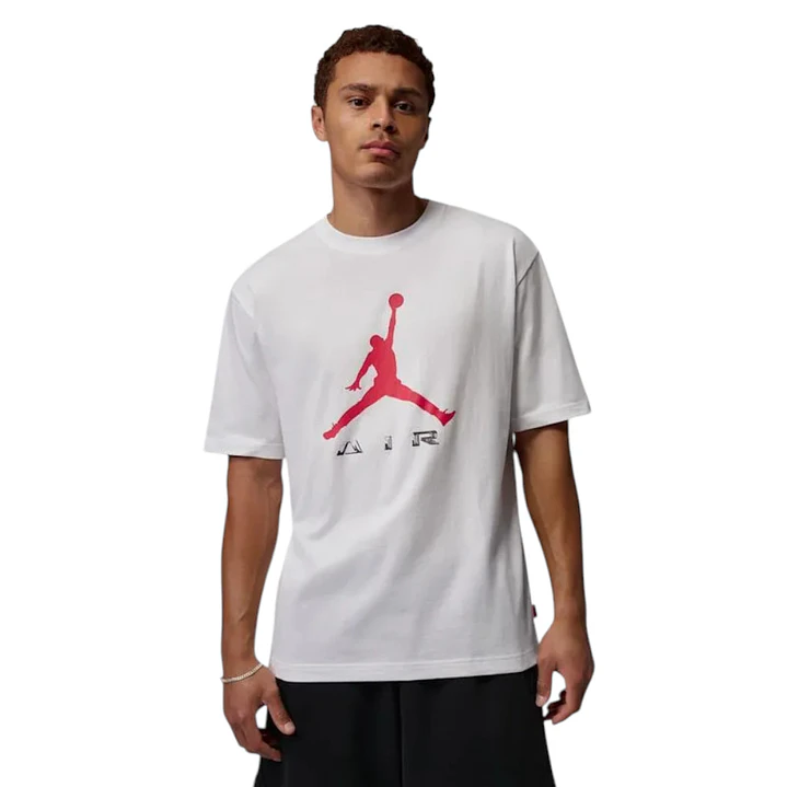 Camiseta Nike M J Brk Gfx Ss Crew Hombre-Blanco 1