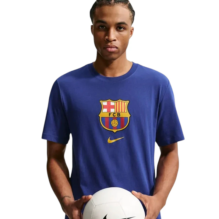 Camiseta Nike Fcb Crest Tee Hombre-Azul 3