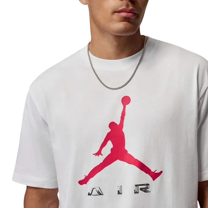 Camiseta Nike M J Brk Gfx Ss Crew Hombre-Blanco 3