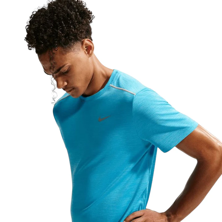 Camiseta Nike Df Uv Miler Ss Hombre-Azul 1