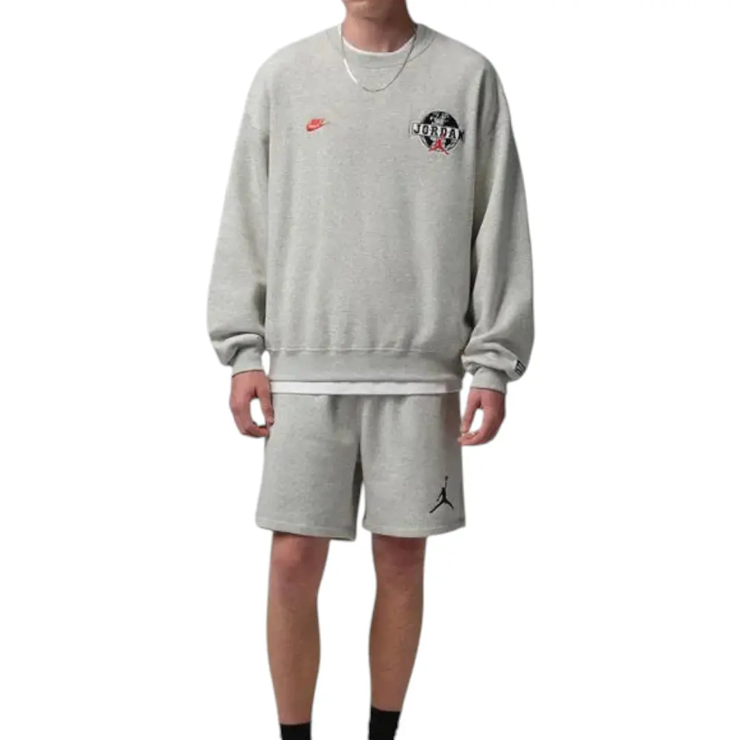 Pantaloneta Nike M J Jumpman Flc 2 Hombre-Gris 4