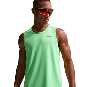 Camiseta Sin Mangas Nike Df Miler Tank Top Hombre-Verde