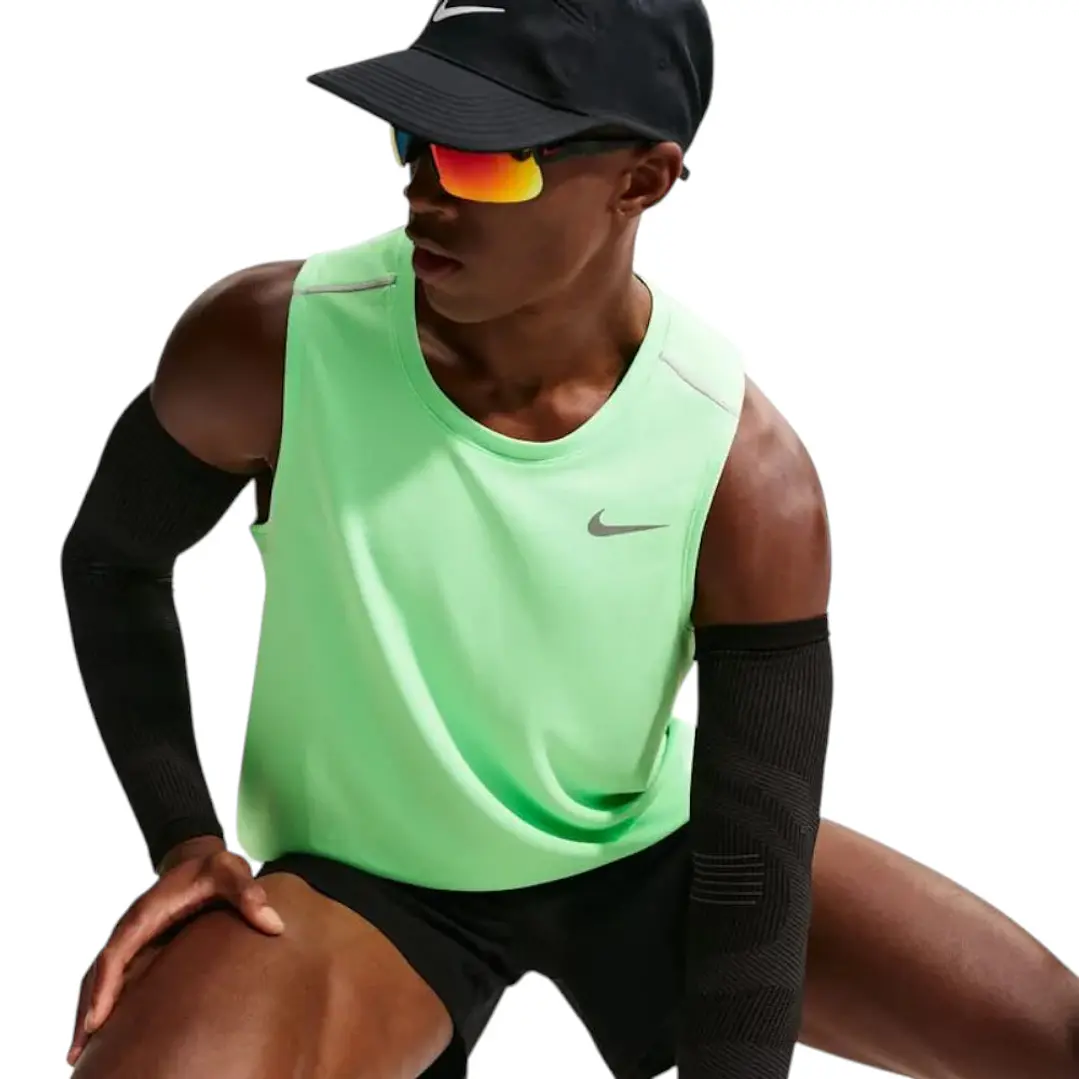 Camiseta Sin Mangas Nike Df Miler Tank Top Hombre-Verde 3