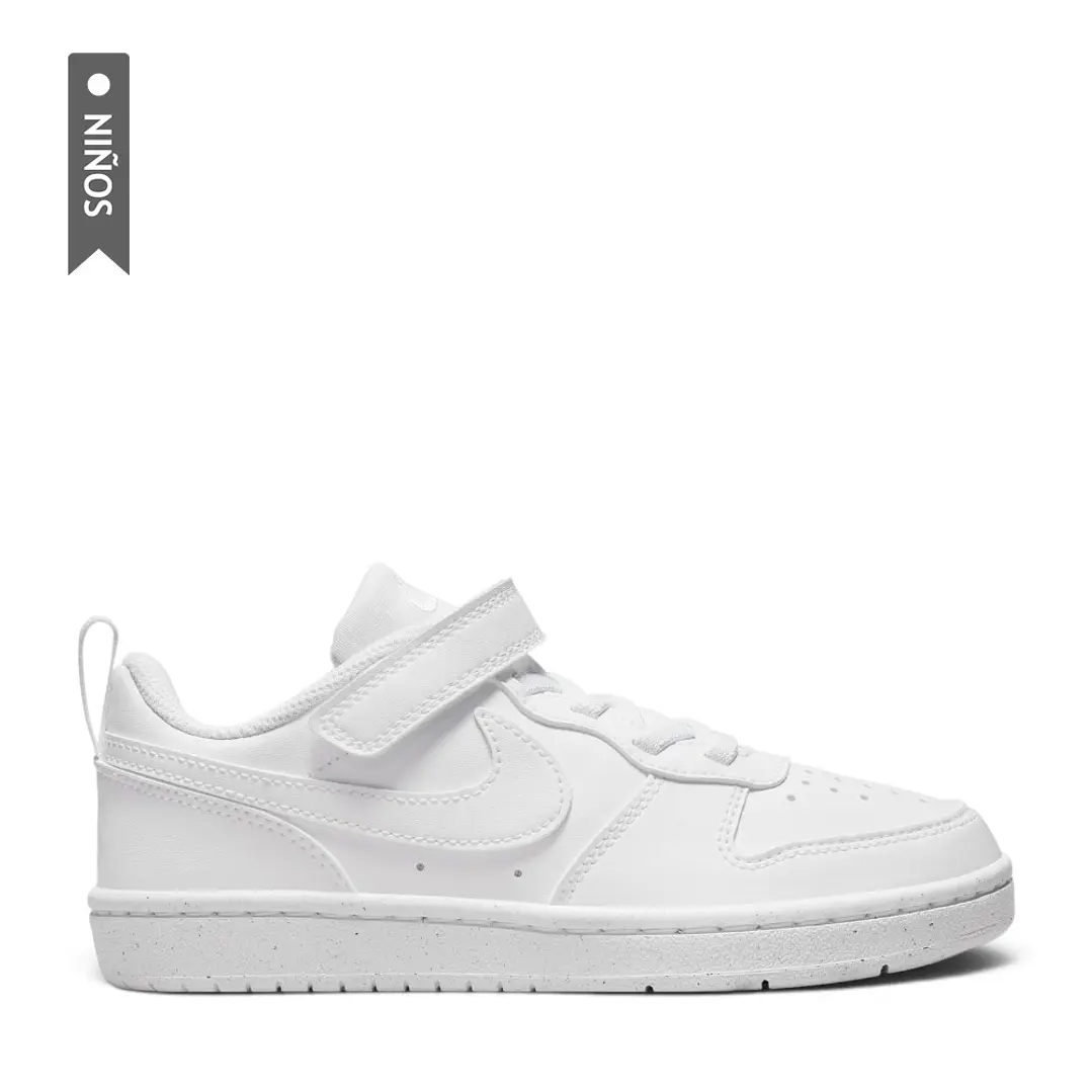 Tenis Nike Court Borough Low Recraft Bpv Niño-Blanco 1