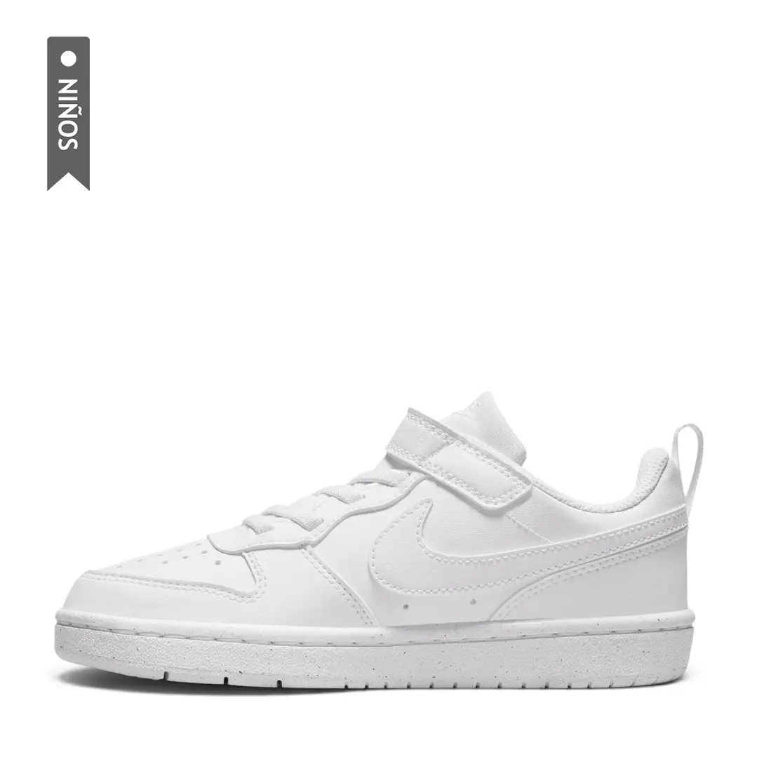 Tenis Nike Court Borough Low Recraft Bpv Niño-Blanco 3