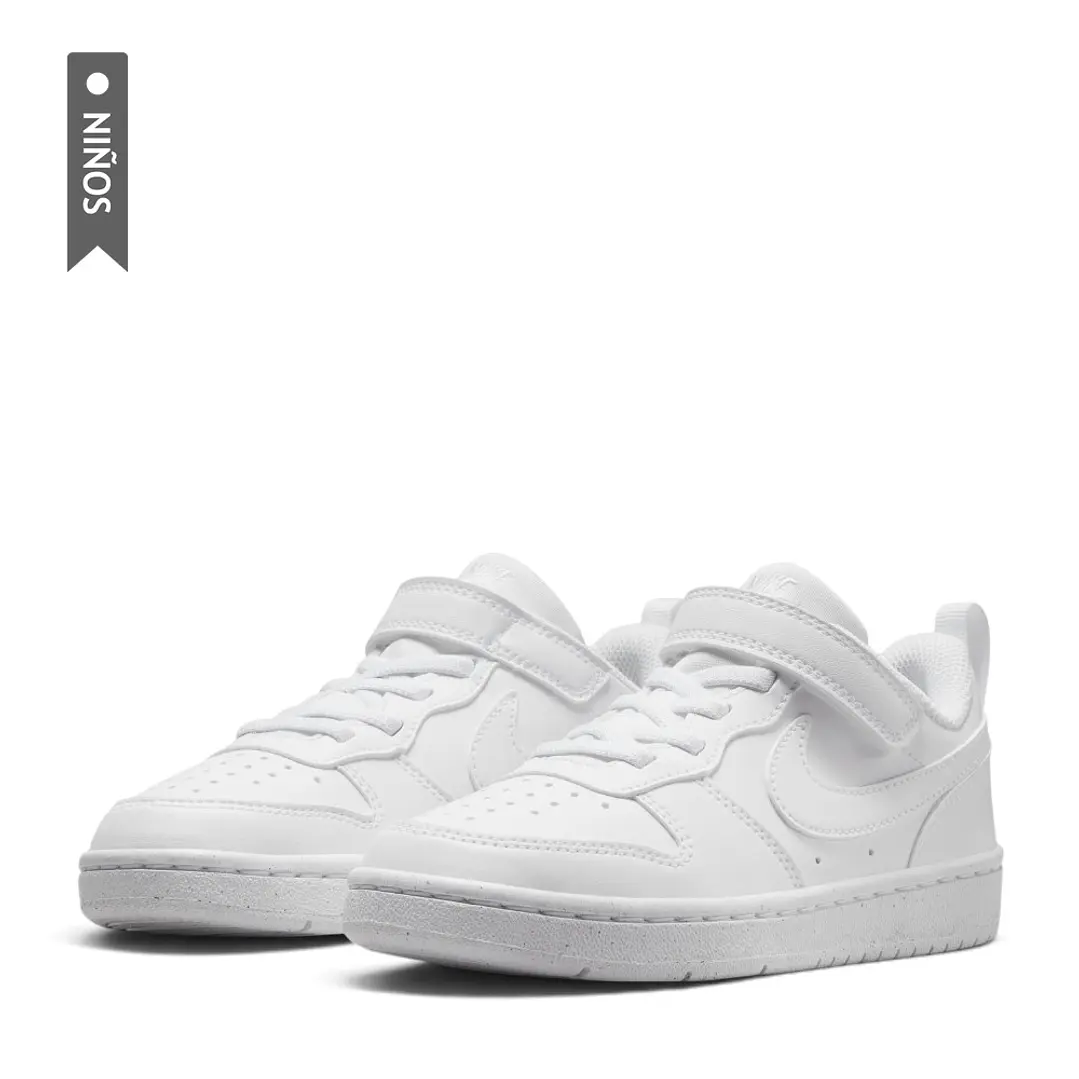 Tenis Nike Court Borough Low Recraft Bpv Niño-Blanco 4