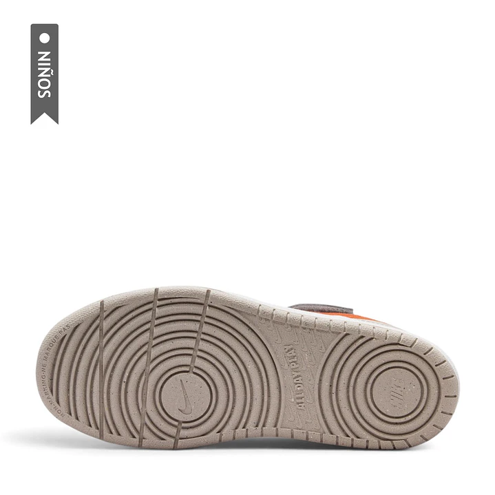Tenis Nike Court Borough Low Ess Bpv Niño-Blanco/Naranja 6