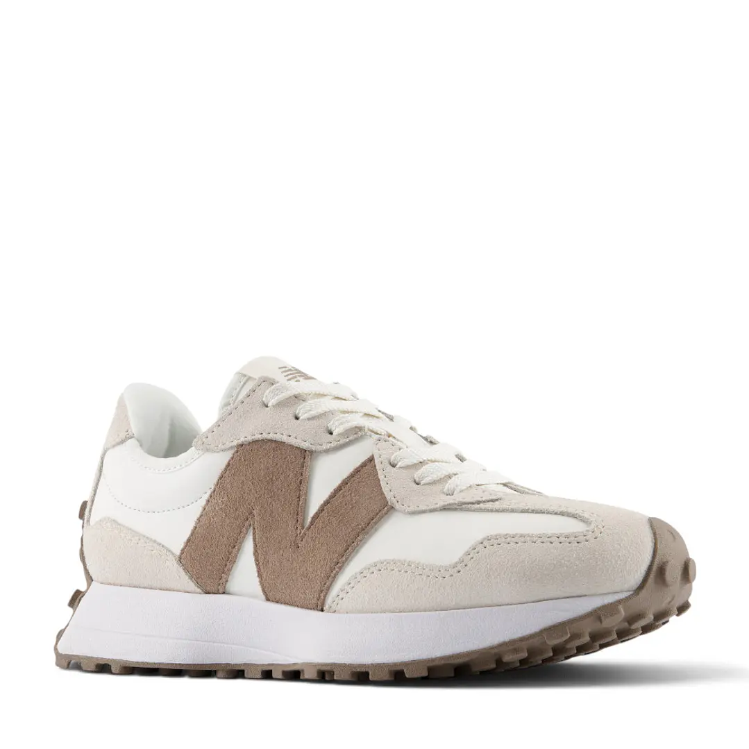 Tenis New Balance 327 Mujer-Beige/Café 4