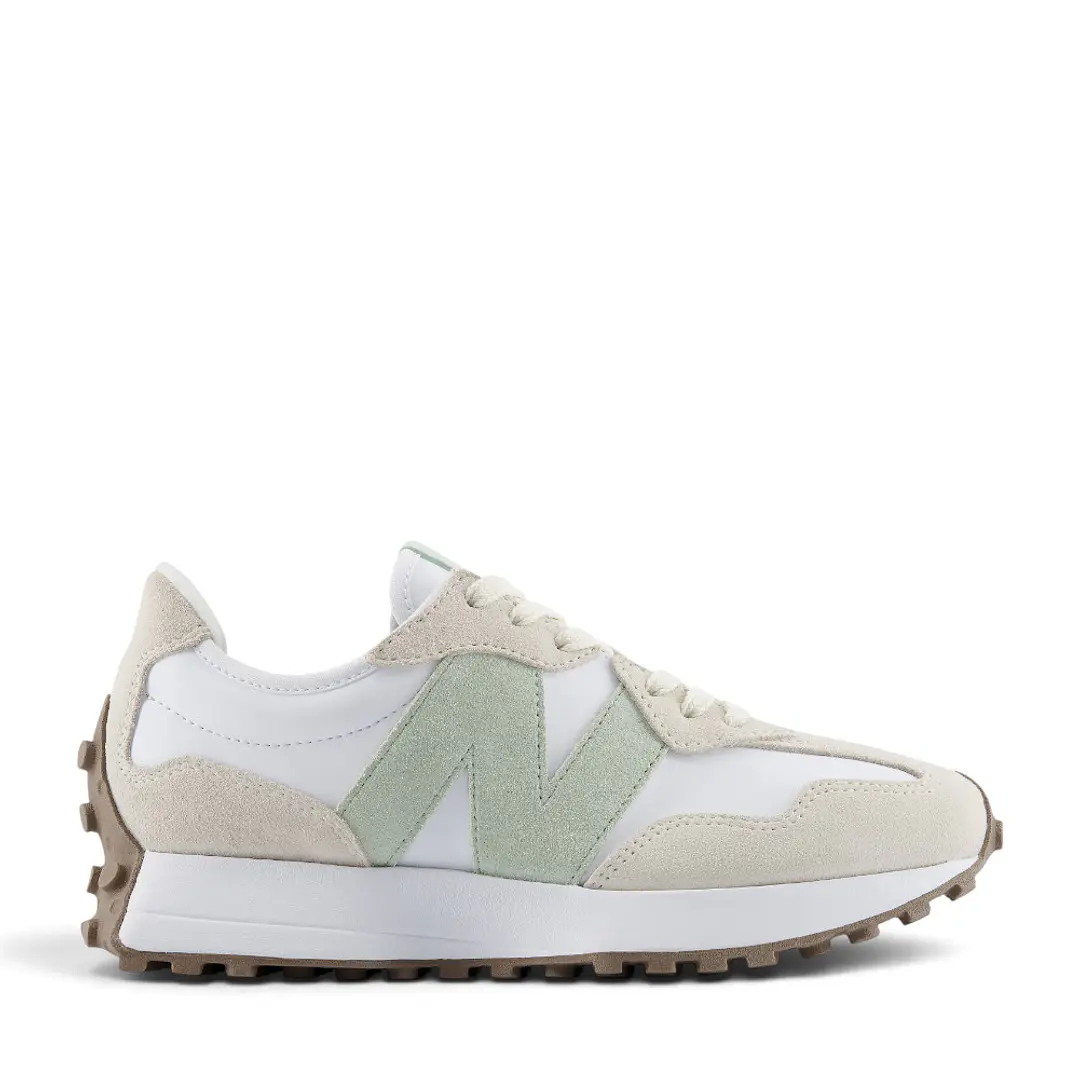 Tenis New Balance 327 Mujer-Beige/Blanco 1