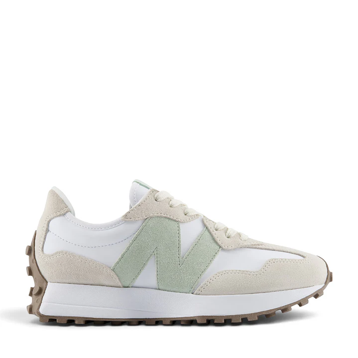 Tenis New Balance 327 Mujer-Beige/Blanco 1