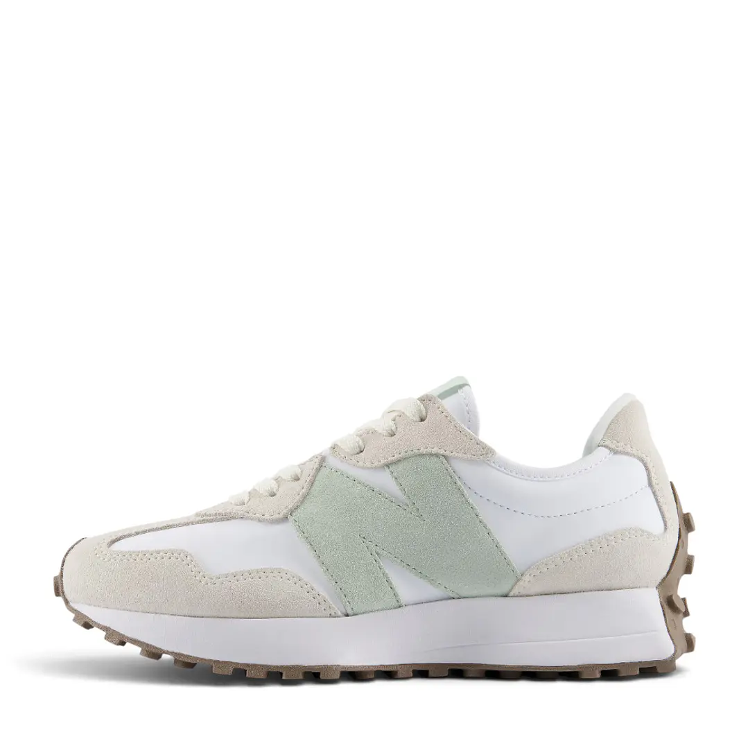 Tenis New Balance 327 Mujer-Beige/Blanco 3