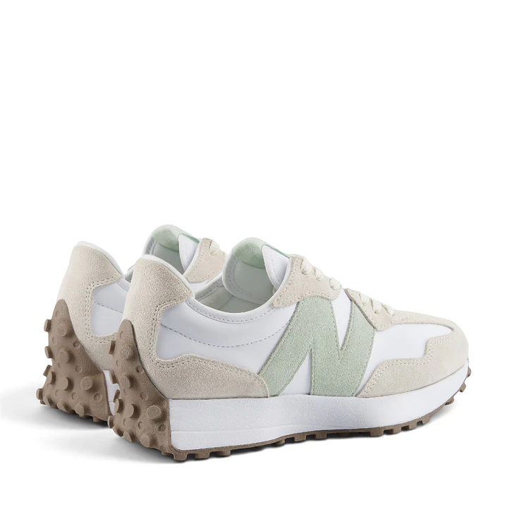 Tenis New Balance 327 Mujer-Beige/Blanco 5