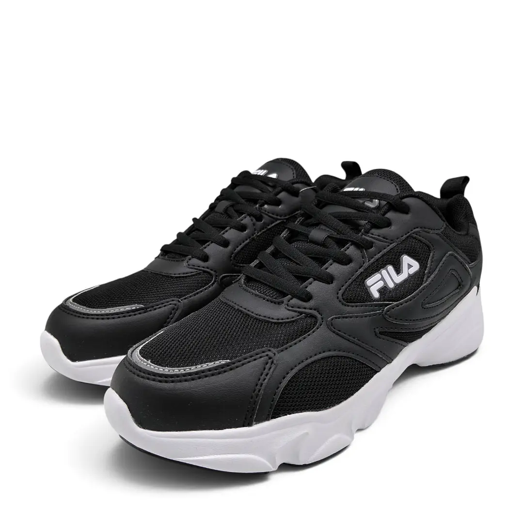 Tenis Fila Honfleur De Hombre-Negro/Blanco 4